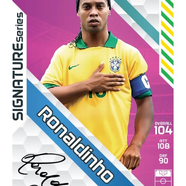 کارت بازی امضایی رونالدینیو 2026