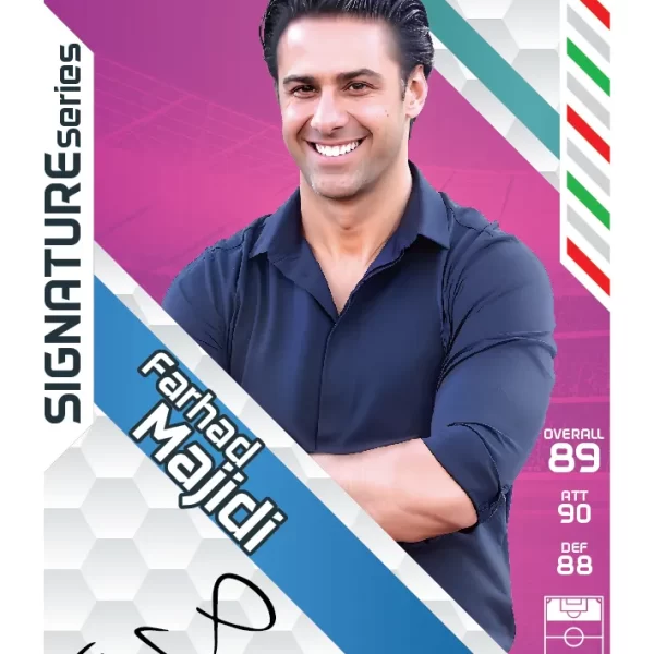 کارت بازی امضایی فرهاد مجیدی 2026