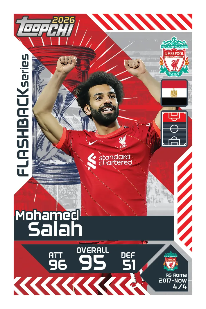 کارت بازی فلش بک محمد صلاح4 2026