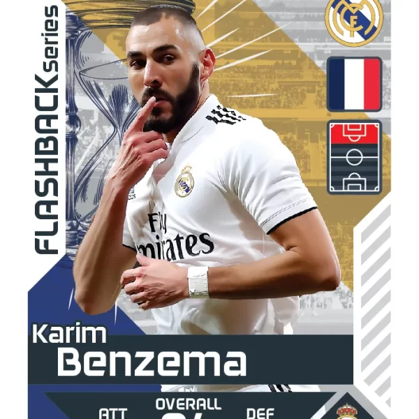 کارت بازی فلش بک کریم بنزما2 2026